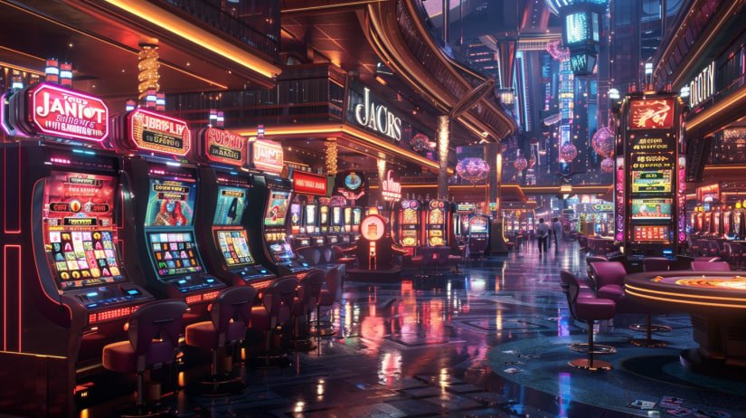 Ilustrasi pengguna menikmati live casino di smartphone dengan tampilan Bahasa Indonesia